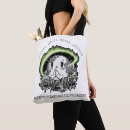 Bolsa Tote Rethink Reduce Reuse Recycle Save Earth