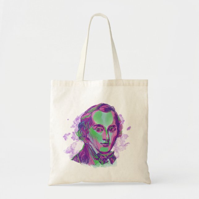 Bolsa Tote Retrato Aurora de Chopin (Frente)