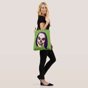 Bolsa Tote Retrato Automático de Palhaço Pesadelo