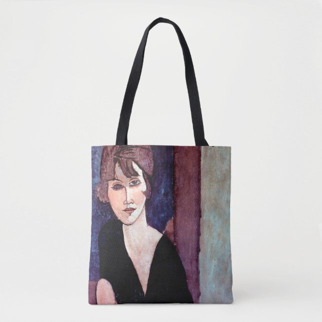 Bolsa Tote Retrato da Mulher, Modigliani (Frente)
