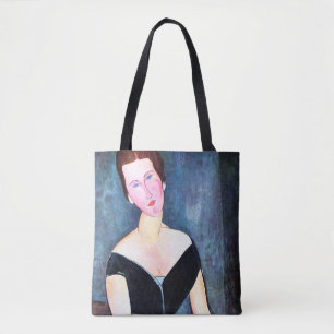 Bolsa Tote Retrato da Mulher, Modigliani