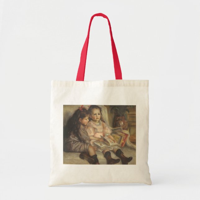Bolsa Tote Retrato das Crianças de Caillebotte por Pierre Ren (Frente)
