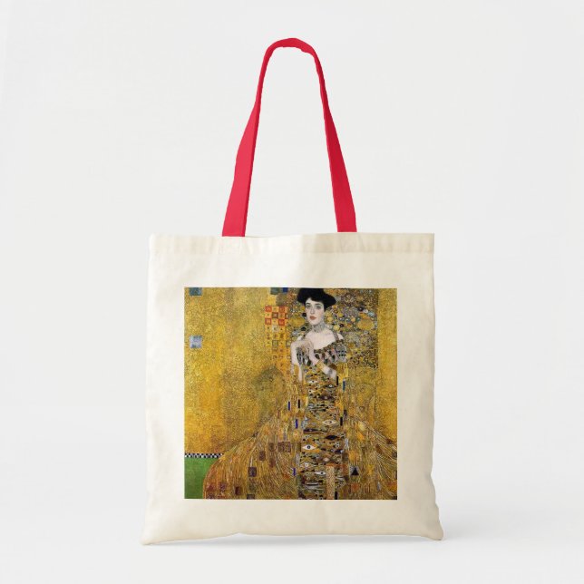 Bolsa Tote Retrato de Adele Bloch-Bauer de Gustav Klimt (Frente)
