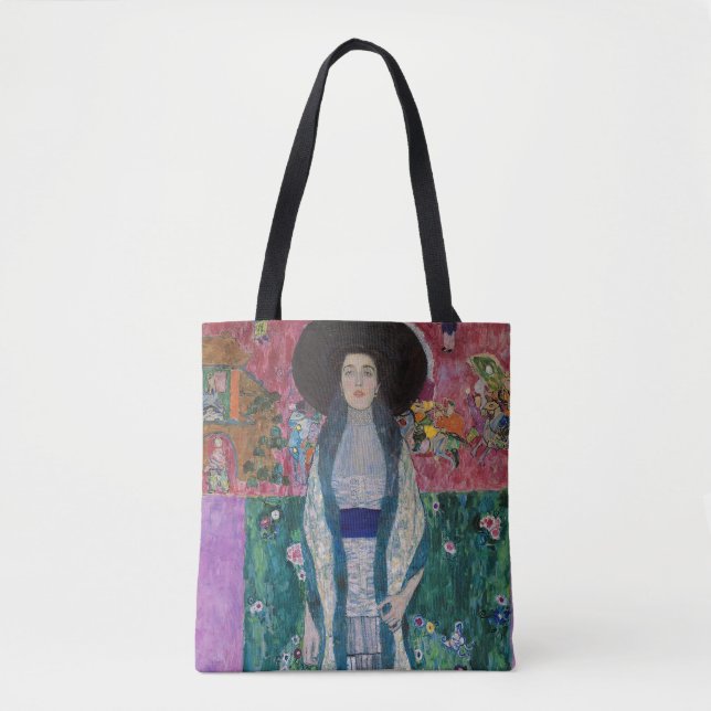 Bolsa Tote Retrato de Adele Bloch Bauer, Gustav Klimt (Frente)