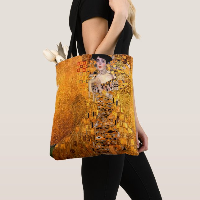 Bolsa Tote Retrato de Adele Bloch-Bauer por Gustav Klimt (Close Up)