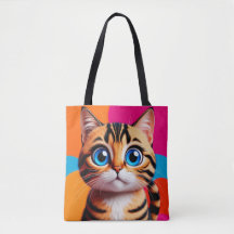 Retrato de Adorável Gatinho Malhado com Grandes Ol