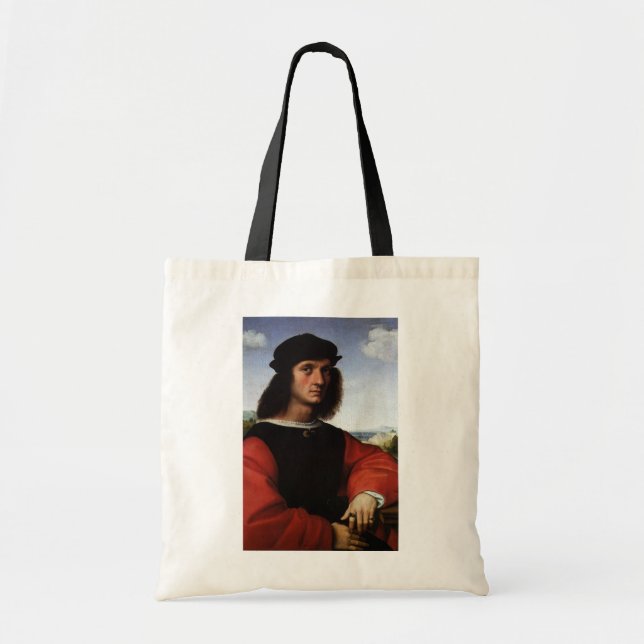 Bolsa Tote Retrato de Agnolo Doni por Raphael Sanzio (Frente)