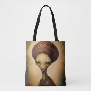 Bolsa Tote Retrato de Alienígena antigo