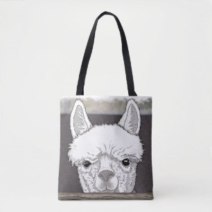 Bolsa Tote Retrato de Alpaca