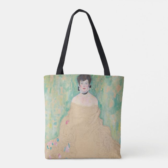 Bolsa Tote Retrato de Amalie Zuckerkandl por Gustav Klimt (Verso)