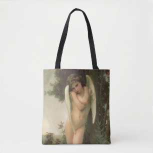 Bolsa Tote Retrato de Anjo Cupido (Cupidon) por Bouguereau