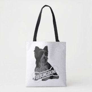 Bolsa Tote Retrato de Biewer Terrier, engraçado dizendo Class