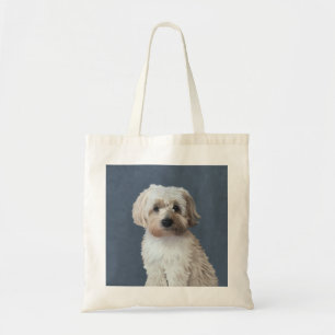 Bolsa Tote retrato de estimação de cachorro Shorkie 