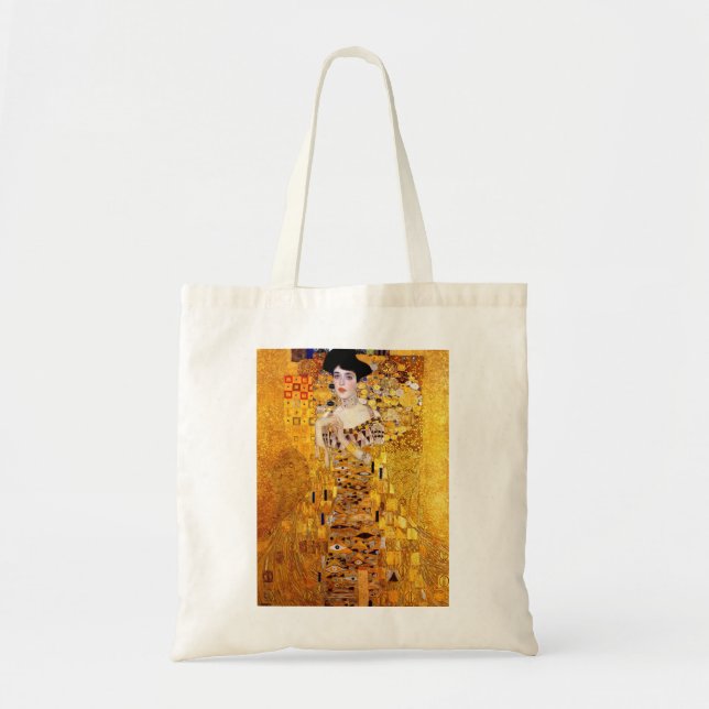 Bolsa Tote Retrato de Klimt de Adele Bloch-Bauer mim sacola (Frente)