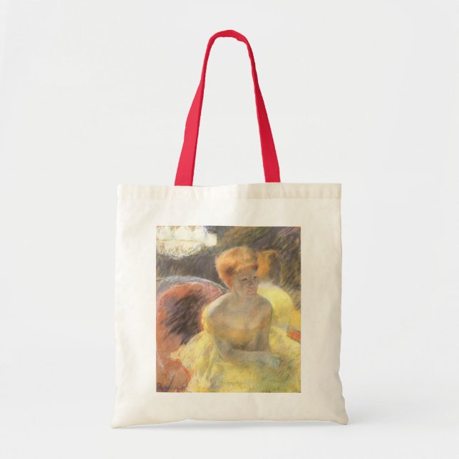 Bolsa Tote Retrato de Lydia na Ópera de Mary Cassatt (Frente)