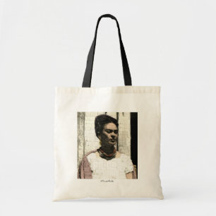 Bolsa Tote Retrato de matéria têxtil de Frida Kahlo