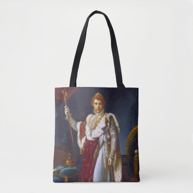 Bolsa Tote Retrato de Napoleão Bonaparte, Francois Gérard (Frente)