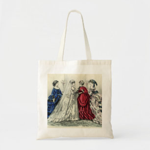 Bolsa Tote Retrato de Noiva de Casamento de Casal Vitoriano A