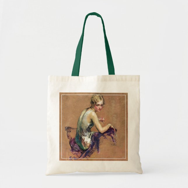 Bolsa Tote Retrato de Pastel (Frente)