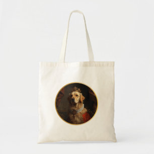Bolsa Tote Retrato de Rainha Renascentista Golden Retriever