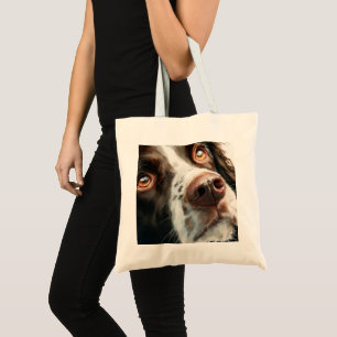 Bolsa Tote retrato de springer spaniel marrom