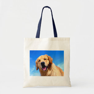 Bolsa Tote Retrato de um golden retriever