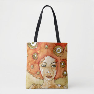 Bolsa Tote Retrato de uma menina bonita