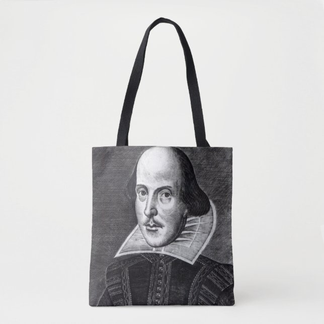 Bolsa Tote Retrato de William Shakespeare (Frente)
