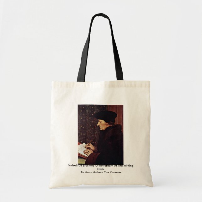 Bolsa Tote Retrato do Erasmus de Rotterdam (Frente)