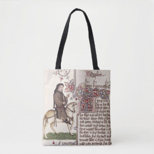Bolsa Tote Retrato do fac-símile de Geoffrey Chaucer de