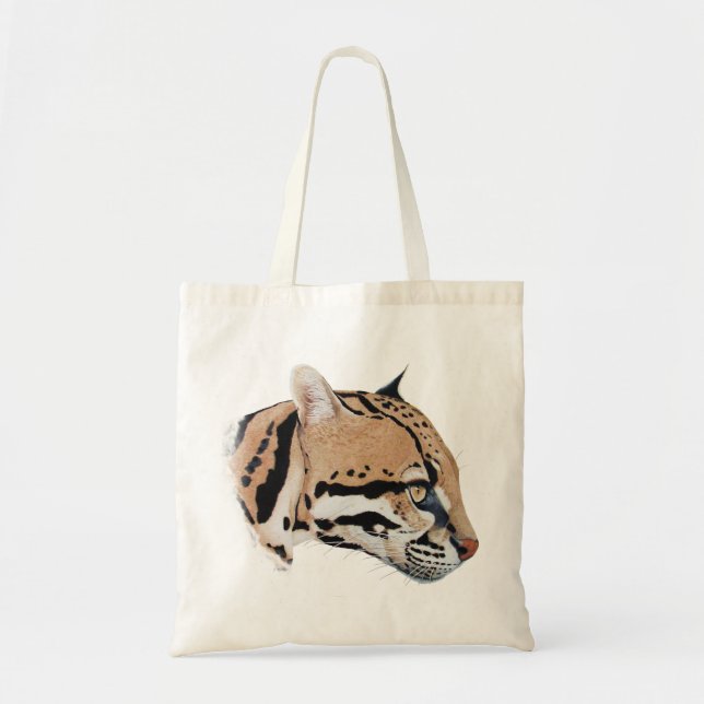 Bolsa Tote Retrato do Ocelot (Frente)