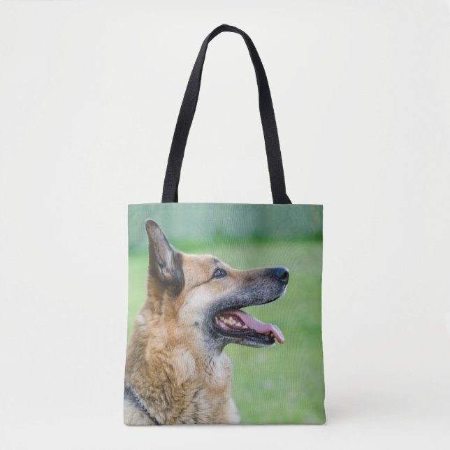 Bolsa Tote Retrato German shepherd (Frente)