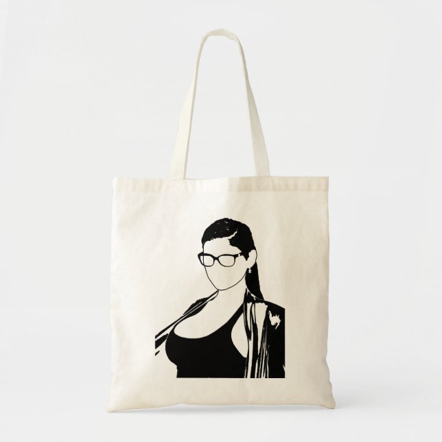 Bolsa Tote Retrato Musical Mia Khalifa E Presentes Brancos M (Frente)