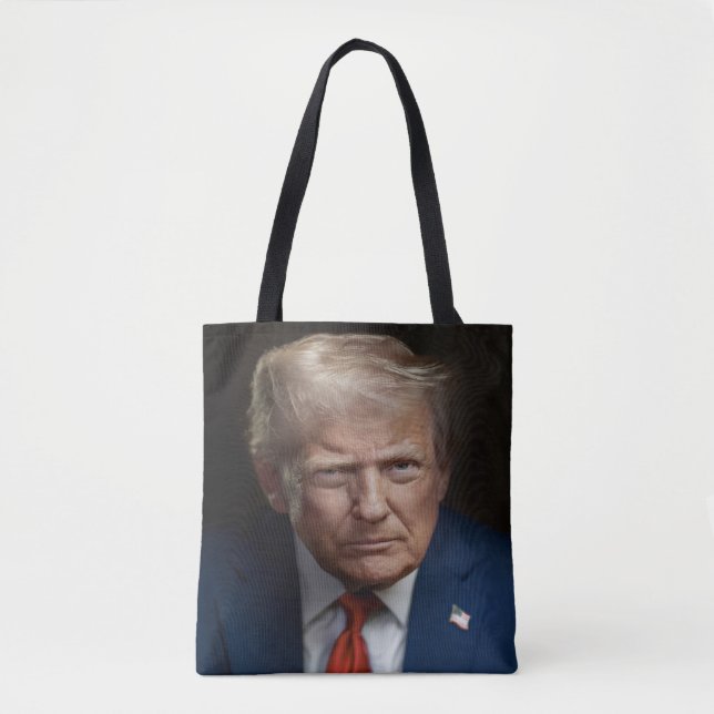 Bolsa Tote Retrato Oficial do Presidente Donald Trump (Frente)