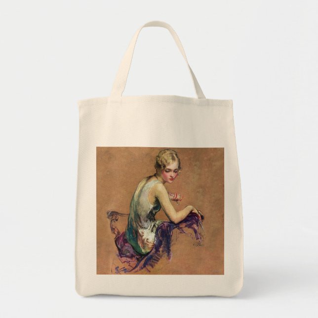 Bolsa Tote Retrato Pastel (Frente)