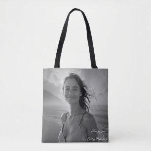 Bolsa Tote Retrato Personalizado Dela – Presente de Foto Simp