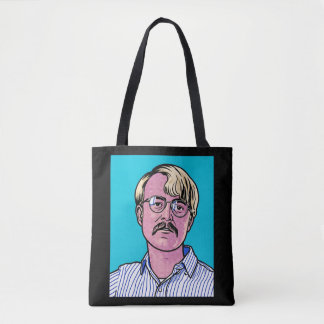 Bolsa Tote retrato pop art de Richard Brautigan