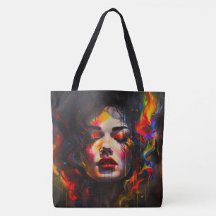 Bolsa Tote Retrato Surreal Negrito