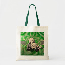 Bolsa Tote Retrato Vivaldi no estilo de ilusão óptica BAUHAUS