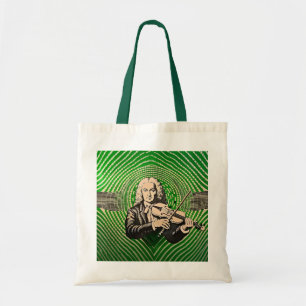 Bolsa Tote Retrato Vivaldi no estilo de ilusão óptica BAUHAUS
