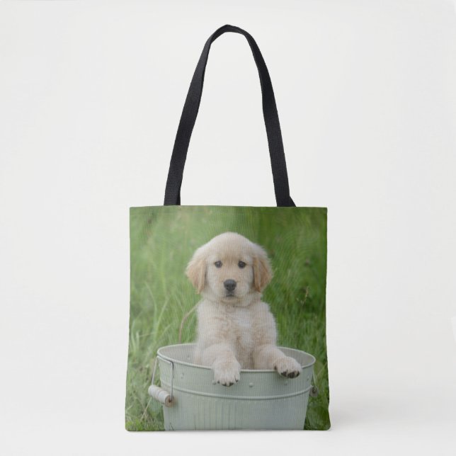Bolsa Tote Retriever De Ouros Em Lavagem (Frente)