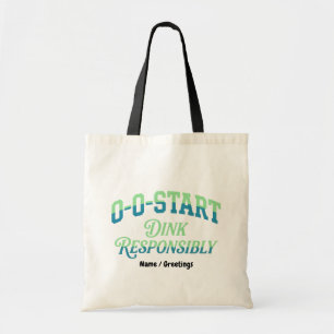 Bolsa Tote Retro 0-0-Start Estética Minimal da Quadra de Pick