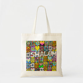 Bolsa Tote Retro 60s Psicodélico Shalom LOVE