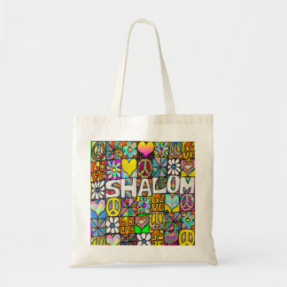 Bolsa Tote Retro 60s Psicodélico Shalom LOVE