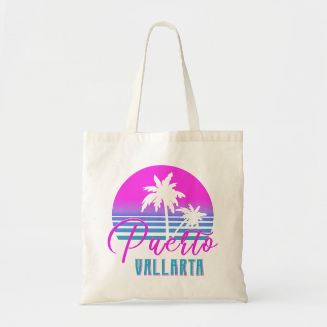 Bolsa Tote Retro 80s Puerto Vallarta (Frente)