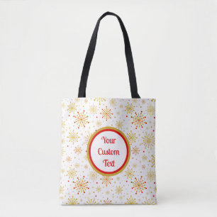 Bolsa Tote Retro Atômico Meados do Século Moderno Vermelho &
