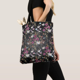 Bolsa Tote Retro Boho Elegant Wildflower