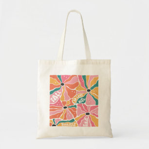 Bolsa Tote Retro Boho Floral Cai Apaixonado