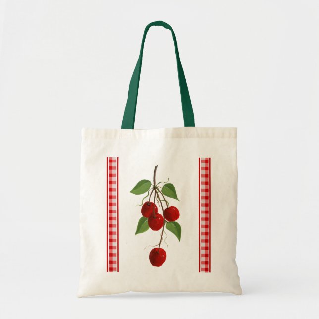 Bolsa Tote Retro Cherries Tote Bag (Frente)