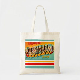 Bolsa Tote Retro Cleveland Ohio Postcard Tote Bag
